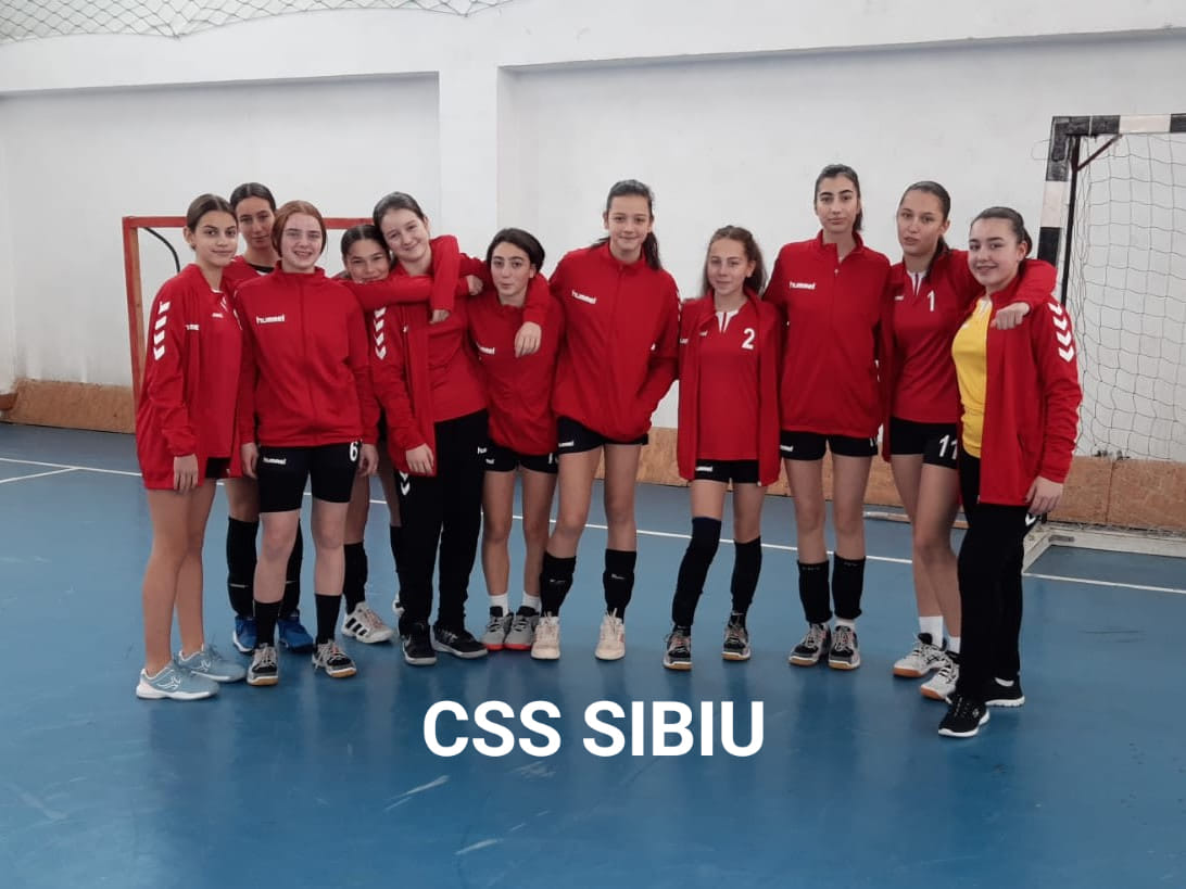 Echipa de handbal fete a CSȘ Sibiu, la ultimul meci acasă din acest sezon