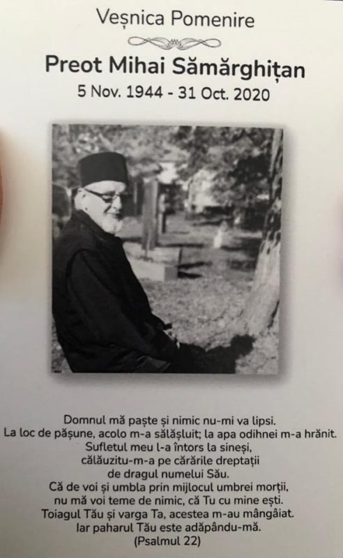 Doi ani fără părintele Mihai Sămărghițan